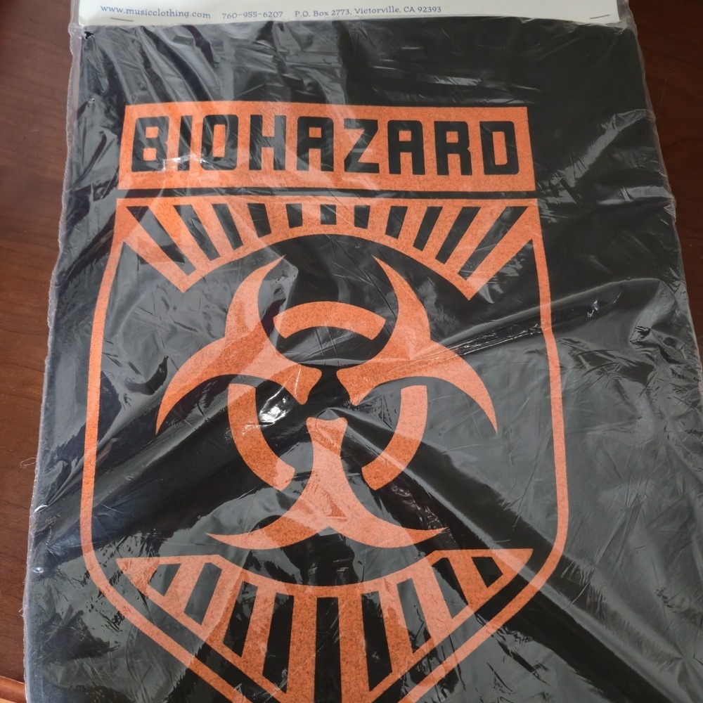 NEW Sealed Vintage 1996 Biohazard Tour Shirt Winterland Size L Type O Negative - Picture 3 of 7